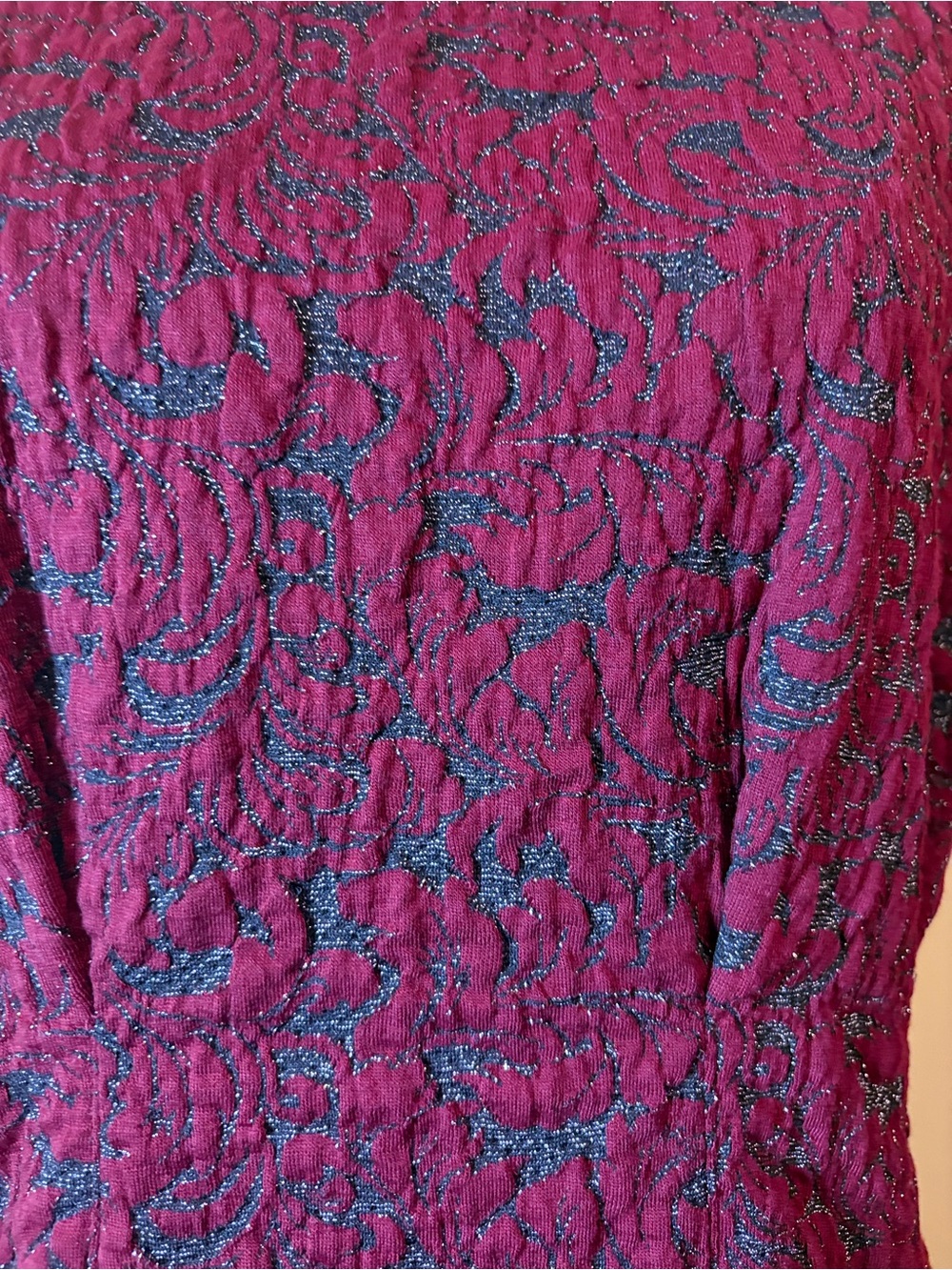 Anthropologie x Eva Franco Jacquard Peplum Top. - Picture 6 of 13
